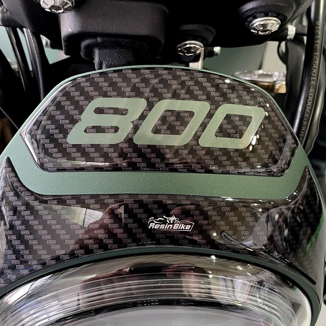 Resin Bike Aufkleber für Motorrad Kompatibel mit Benelli Leoncino 800 2022. Windschild-Rücklichtschu