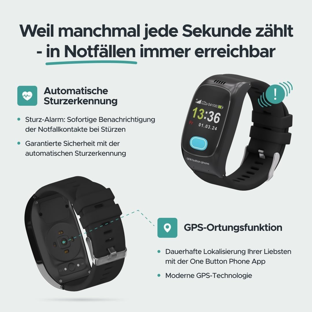 Modell 2024 mit original Ladestation & Displayschutzfolie one button phone Model 2024 mit original L