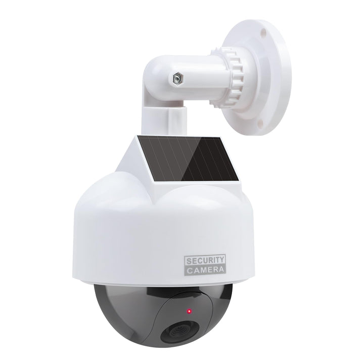 ERWEY Dummy Kamera Solar Kamera Attrappe Simulierte Dummy Speed Dome mit Objektiv Videoüberwachung W
