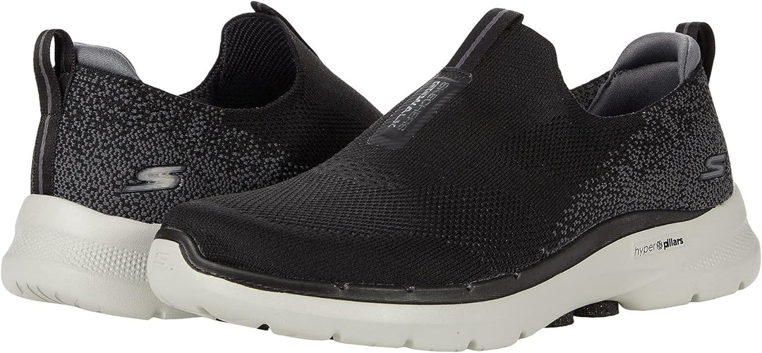 Skechers Herren Go Walk 6 Sneaker 44 EU X-Weit Schwarz, 44 EU X-Weit Schwarz