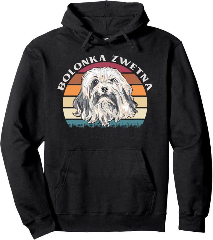Bolonka Zwetna Retro Design Pullover Hoodie