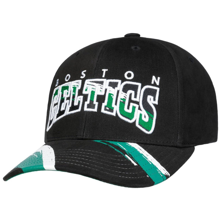 Mitchell &amp; Ness NBA Brushed Celtics Cap Basecap Baseballcap Snapback Curved Brim Boston Einheitsgrös