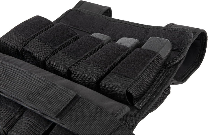 VirtuFit Verstellbare Gewichtsweste Pro - 10 kg - Schwarz - Trainingsweste - Krafttraining