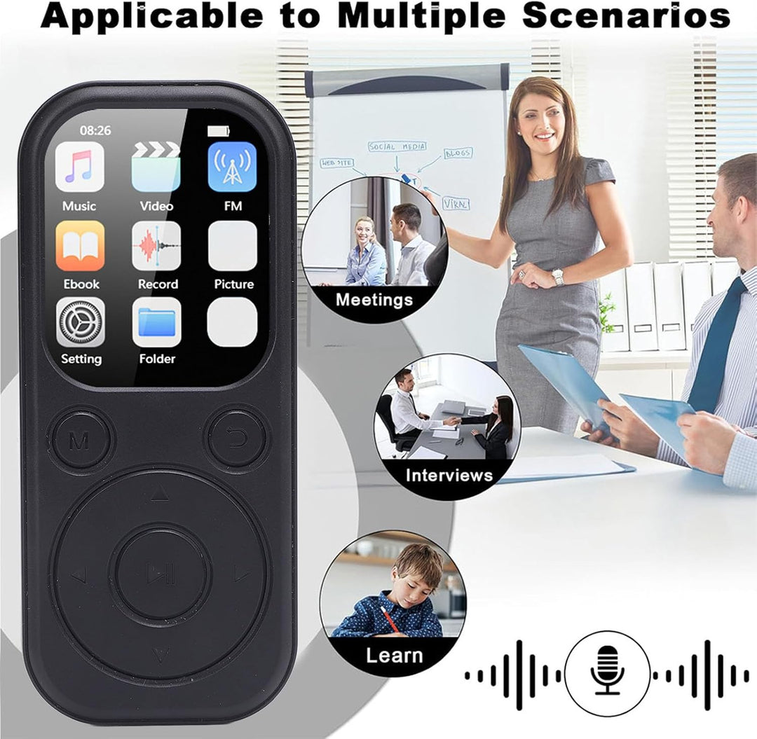 SENECESLI MP3-Player mit Bluetooth 5.4, Tragbarer Musik-Player mit 2,01-Zoll-Bildschirm, Verlustfrei
