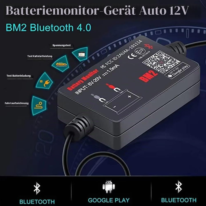 batterietester 12V Bluetooth Wireless Automotive Akku Last Tester Ladegerät Diagnose Analyzer Monito