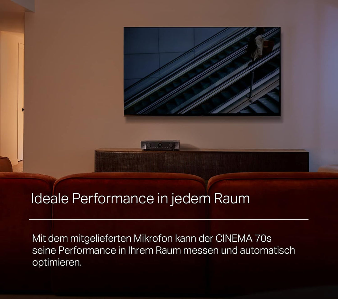 Marantz Cinema 70s 7.2-Kanal AV-Receiver, HiFi Verstärker, Alexa kompatibel, 6 HDMI Eingänge und 1 A