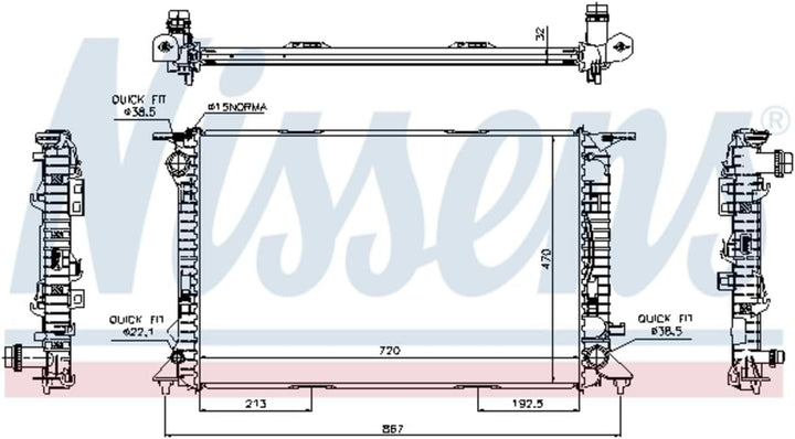 Nissens 60317 Wasserkühler