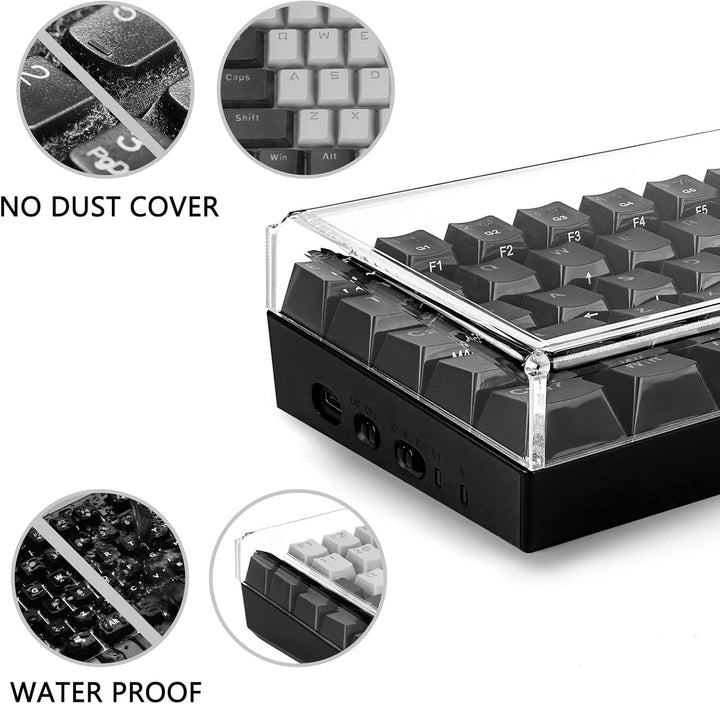 Geekria Premium Acryl-Tastaturabdeckung für 60% kompakte 61-Tasten-Tastatur, kompatibel mit Razer Hu