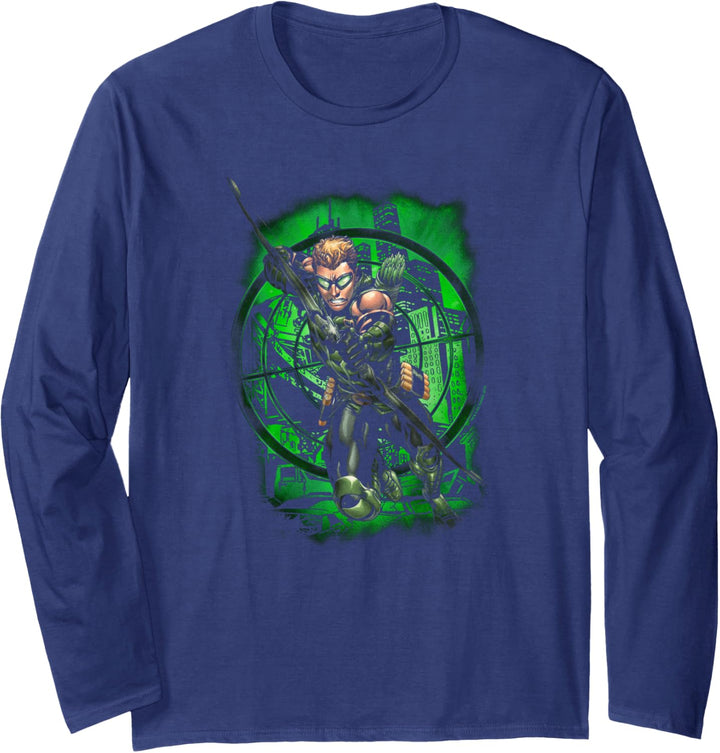 Justice League Green Arrow In My Sight Langarmshirt