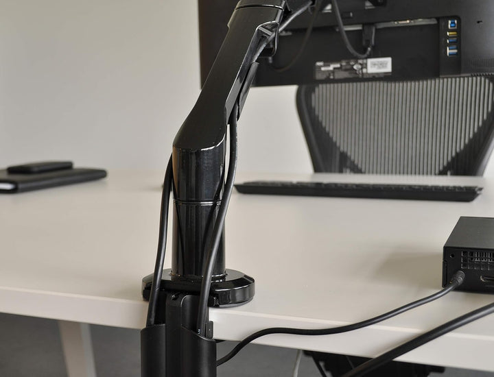 DESQ® Monitorarm mit Gasdruckfeder 1720.09 – Länge 62 cm, 17/36 Zoll Bildschirmen 3-12 Kg, Monitordr