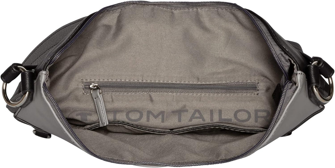 TOM TAILOR bags Jule Damen Hobo Bag Schultertasche Mittelgross Schwarz