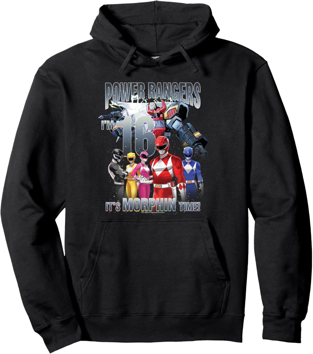 Power Rangers Birthday It's Morphin' Time, I'm 16! Pullover Hoodie