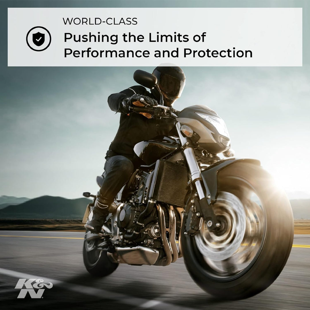 K&N YA-1307 Motorrad K&N Tausch-Luftfilter, Rot