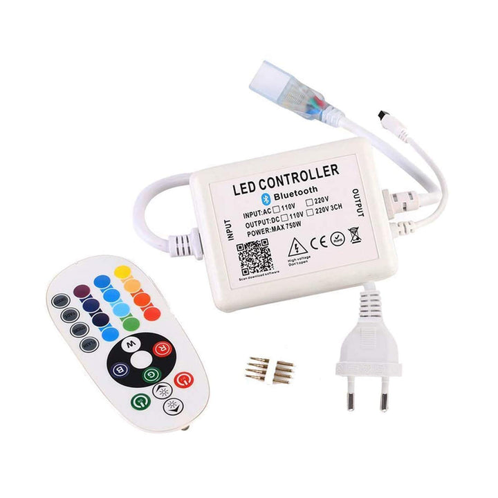 GreenSun LED Lighting Bluetooth Controller für Led Streifen, 24 Tasten IR Remote Control Fernbedienu