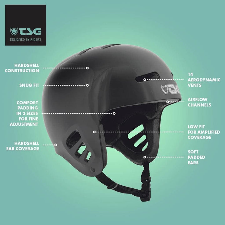 TSG Helm Dawn Solid Color S/M Schwarz, S/M Schwarz