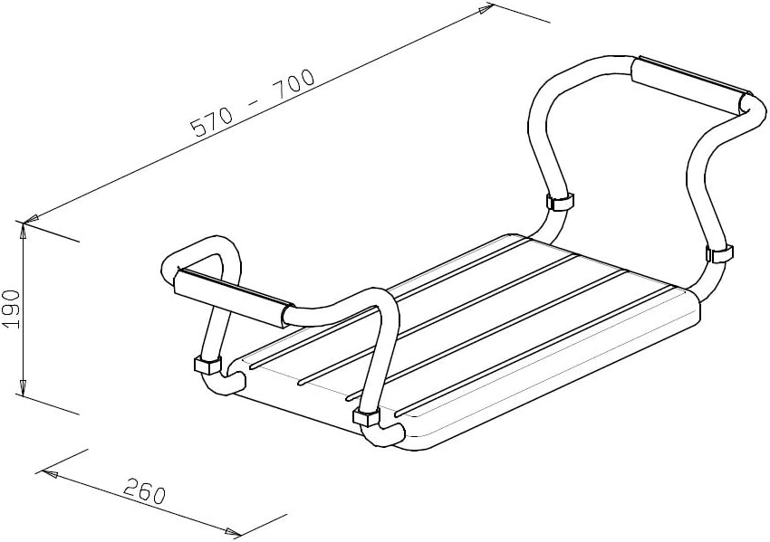 220741 Comfort Badewannensitz weiss