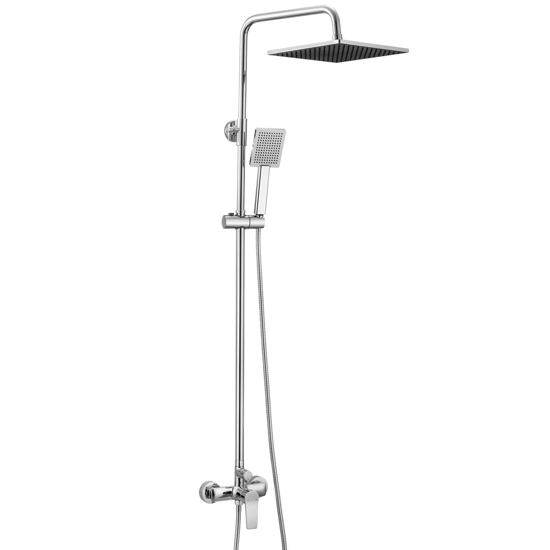 Auralum Duscharmatur Komplettset, Regendusche mit Duscharmatur, Duschsystem Duschset mit Duschkopf,