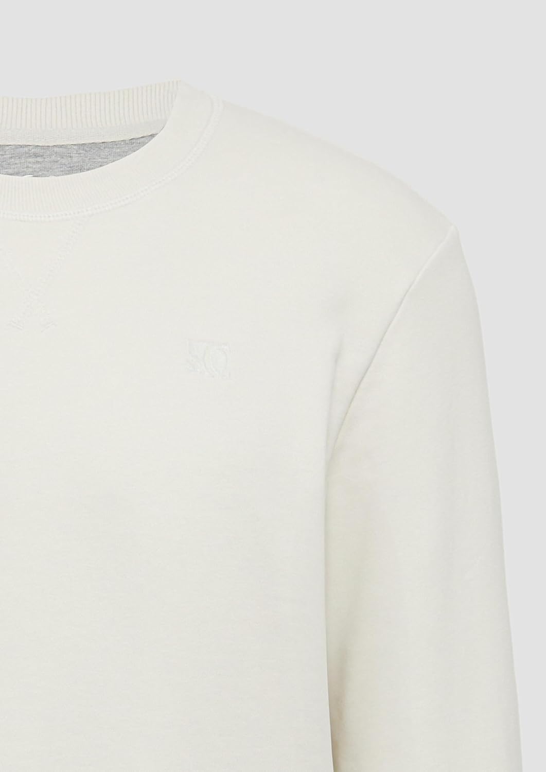 s.Oliver Sweatshirt aus Baumwollmix mit Crew Neck S 0330_wollweiss, S 0330_wollweiß