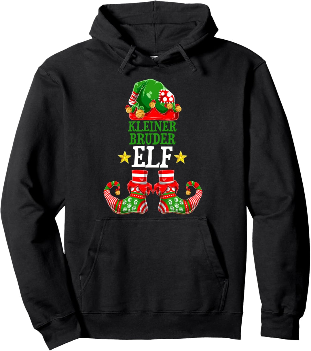 Kleiner Bruder Elf Gruppen Outfit Weihnachten Partnerlook El Pullover Hoodie
