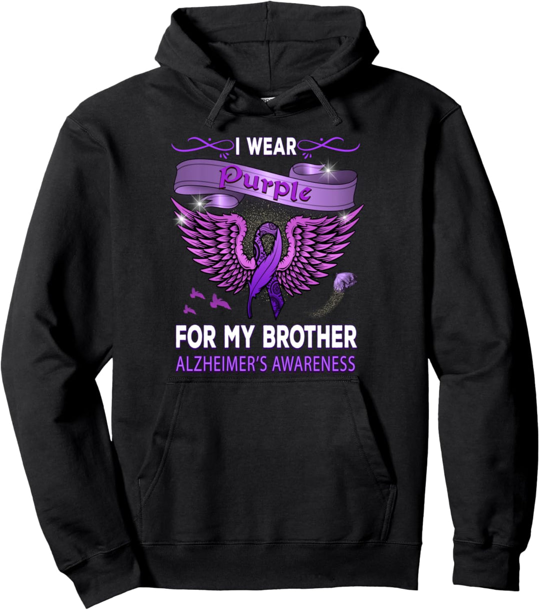 Alzheimer-Sensibilisierungsprodukte Ich trage Lila für Pullover Hoodie