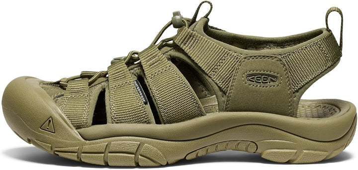 Keen Herren Newport H2 Sandale 42 EU Einfarbig Olivgrün, 42 EU Einfarbig Olivgrün