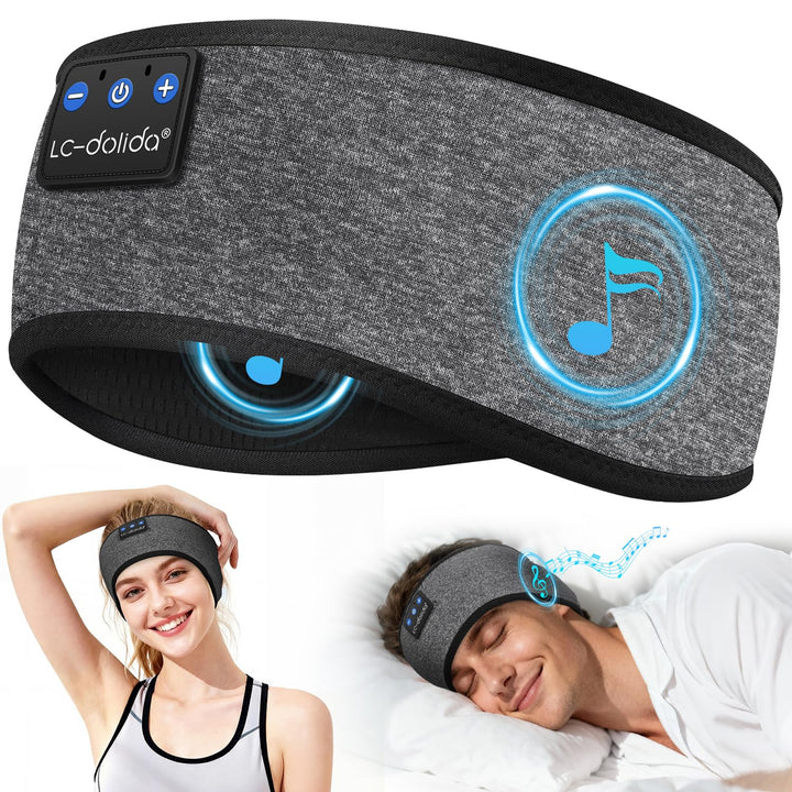 LC-dolida Schlafkopfhörer Bluetooth Stirnband Kopfhörer, Schlafkopfhörer Seitenschläfer Schlaf zum K