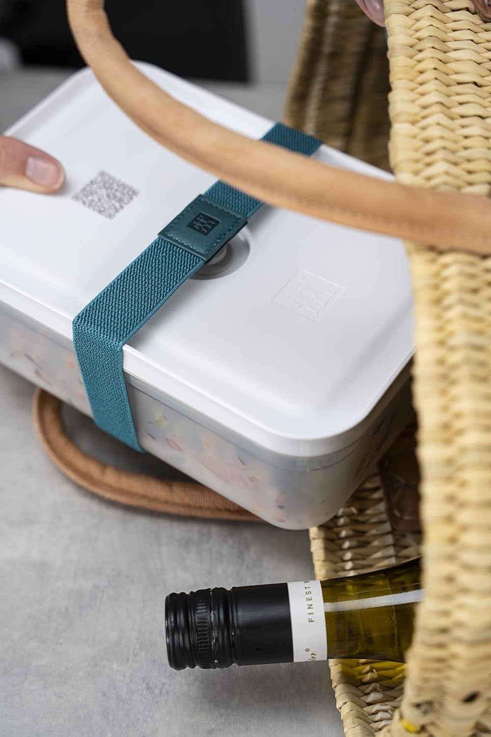 ZWILLING Fresh & Save Vakuum Lunchbox, Grösse M, Kunststoff, Semitransparent-La Mer Semitransparent
