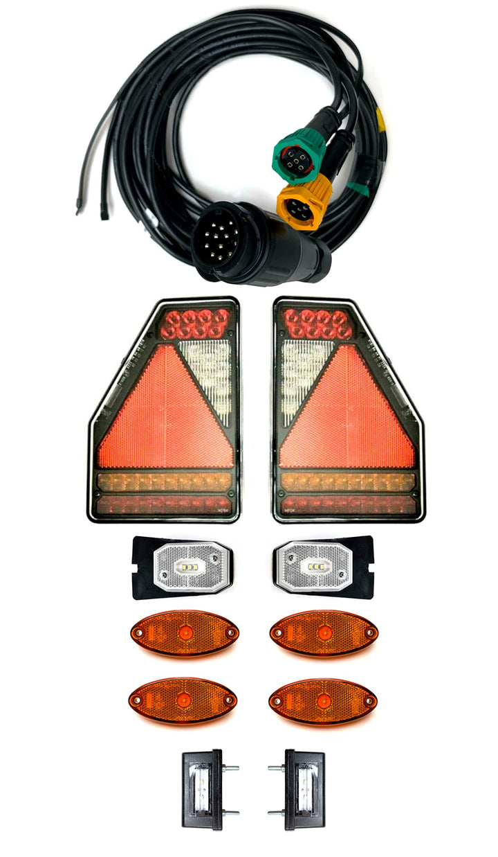 Anhängerbeleuchtung LED Rückleuchte SET Kabel 7,7 M Kennzeichen 12V Control Box