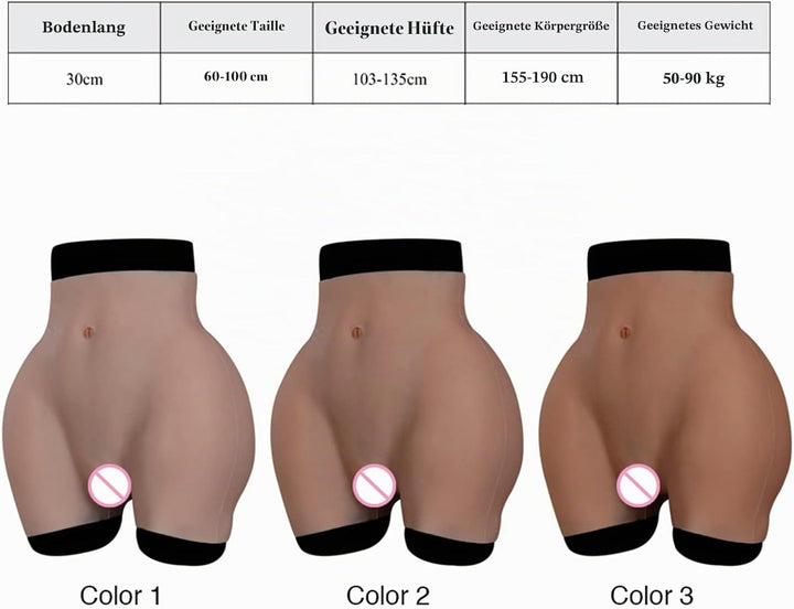 Silikon-Panty Big Butt Lifter Hip Enhancer Crossdressing Unterwäsche für Dragqueen Crossdressers Tra