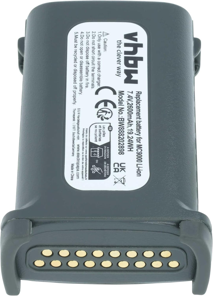 vhbw Akku kompatibel mit Symbol MC9090, MC9090-G, MC9090-K, MC9090-S, MC9097 Handheld Computer Scann