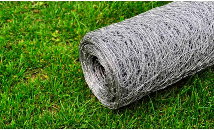 vidaXL Maschendraht Drahtgeflecht Drahtzaun Verzinkter Stahl 25×1 m Silbern Silber 1 m, Silber 1 m