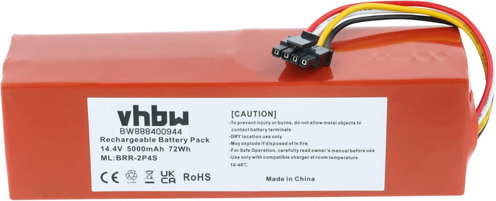vhbw Akku kompatibel mit Xiaomi Roborock E5 E552-00, Mi First Generation SDRJQR01RR, E5 E502-00 Saug