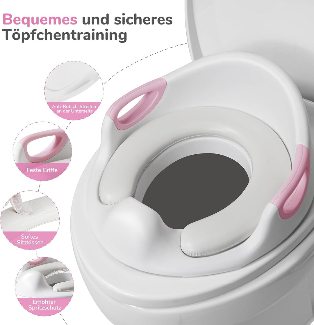 DEANIC Toilettensitz Kinder mit Tritthocker Kinder, Toilettensitz Kinder mit Treppe, WC Sitz Kinder