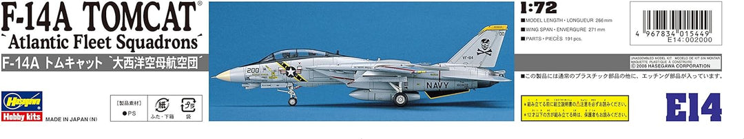 Hasegawa 1:72 - (00544) F-14A Tomcat (Atlantic F.S.) - H-E14