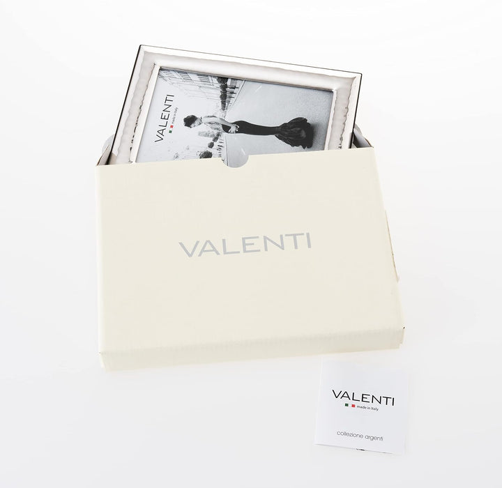 Valenti&amp;Co. - Bilderrahmen - Silber in gehämmerter Optik - glänzend Hochzeit, zum Geburtstag von Fre