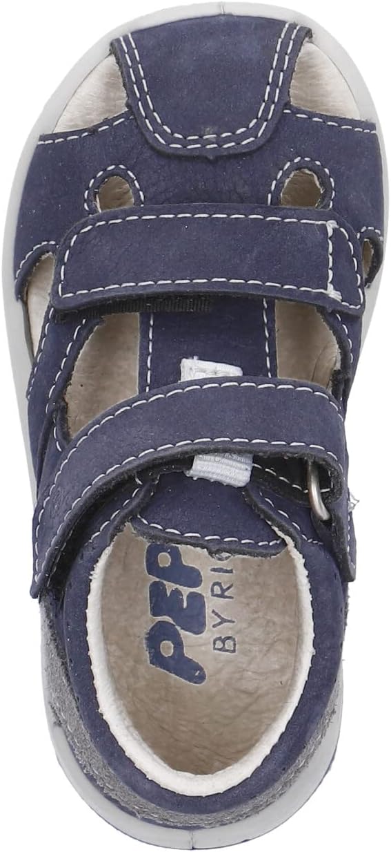 PEPINO Ricosta Mädchen und Jungen Kletthalbschuhe KASPI,Halbschuhe,WMS:Mittel 25 EU Blau 170, 25 EU