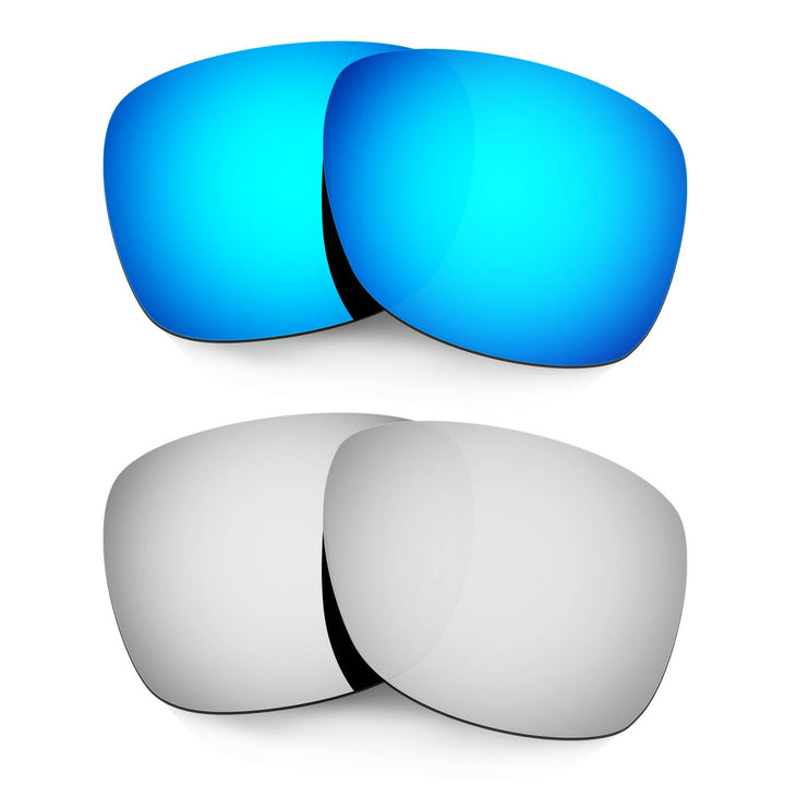 HKUCO Mens Replacement Lenses For Oakley Catalyst Sunglasses Blue/Titanium, Blue/Titanium