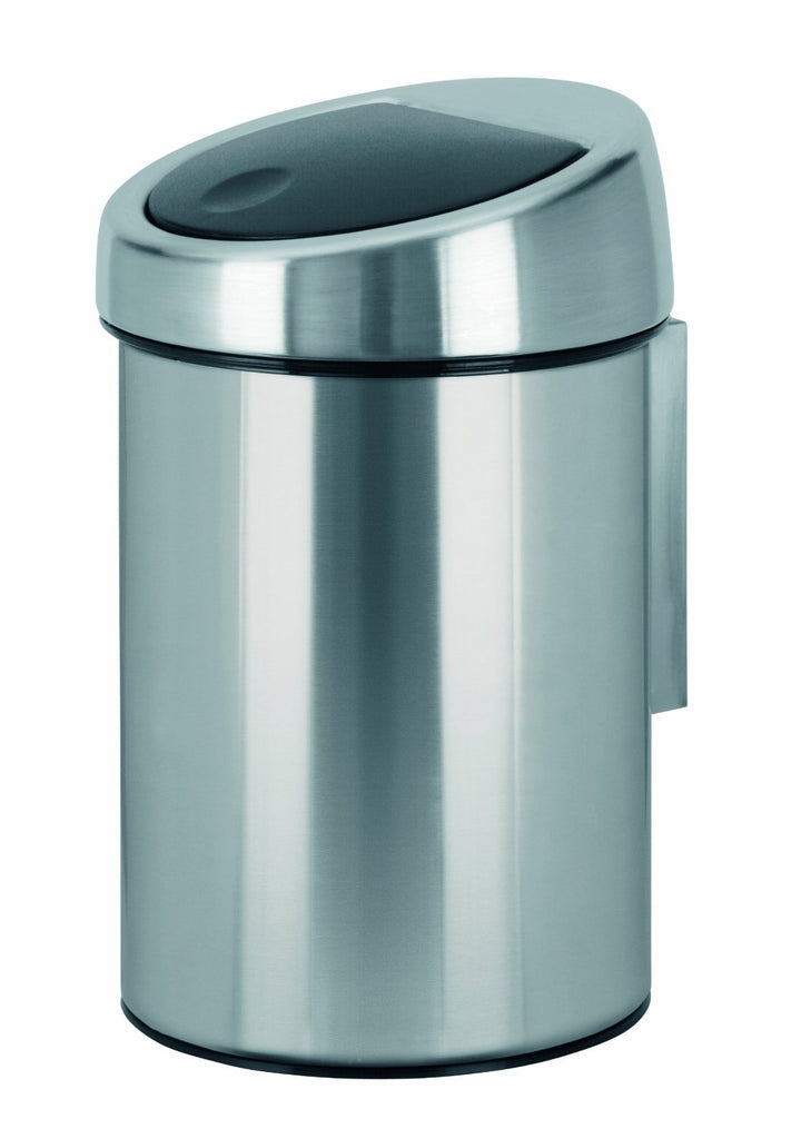 Brabantia Touch Bin 3L mit Kunststoffeinsatz - Matt Steel Fingerprint Proof 3 Liter Matt Steel Finge