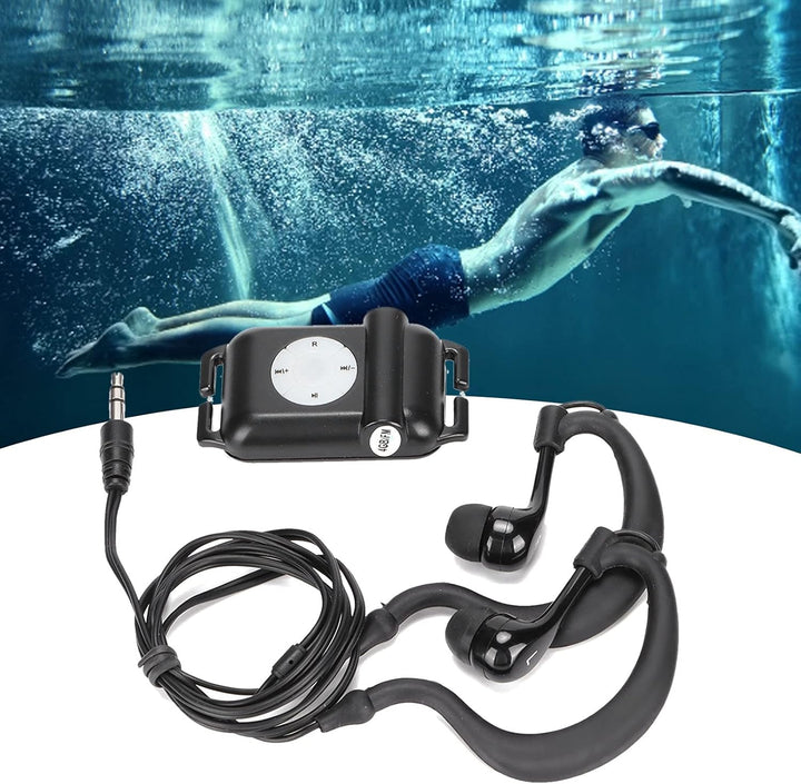 Verbesserter Wasserdichter MP3-Player, IPX8 Wasserdichter MP3-Player Zum Schwimmen und Laufen, Unter