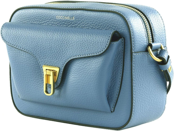 Coccinelle Leder Umhängetasche Beat Soft Camera Bag Azul Einheitsgrösse, Azul Einheitsgrösse