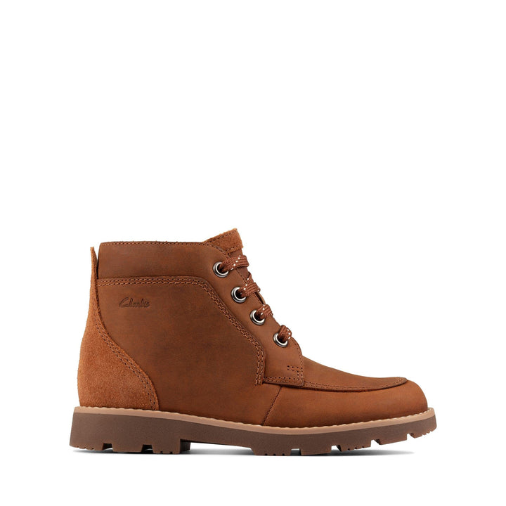 Clarks Jungen Heath Lace T Stiefelette 25.5 EU Tan Leder