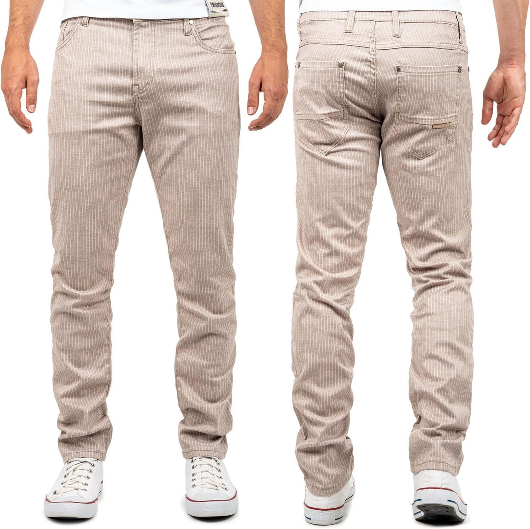 Cipo &amp; Baxx Herren Slim Fit Hose Stoffhose im modernen Look 30W / 32L Beige - 02, 30W / 32L Beige -