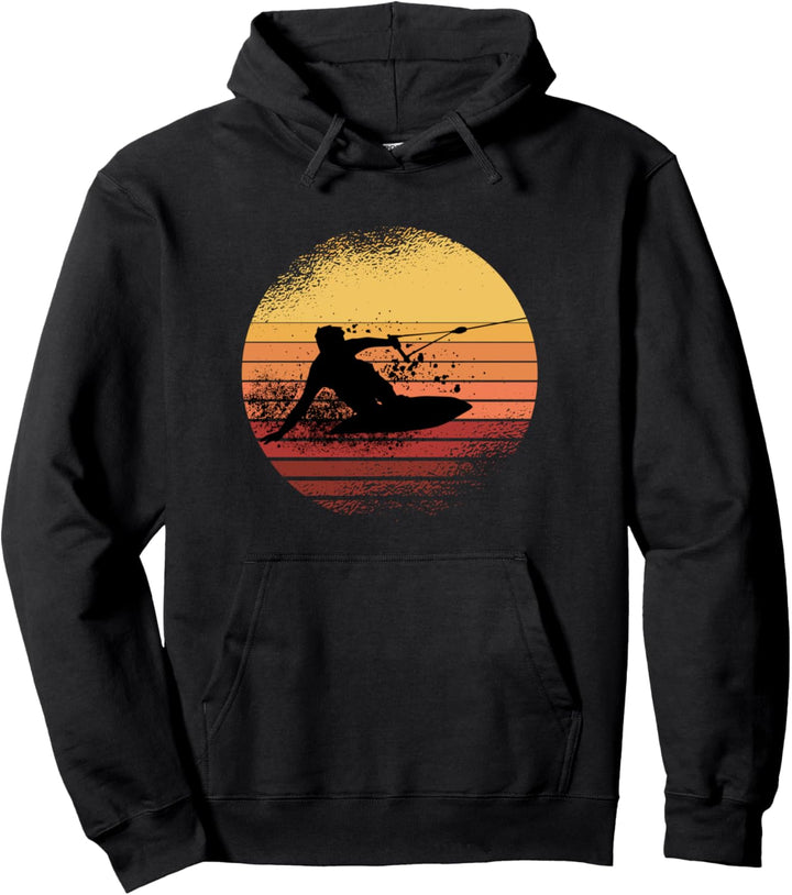 Wakeboard Sonnenuntergang Wakeboarden Wakeboarding Pullover Hoodie