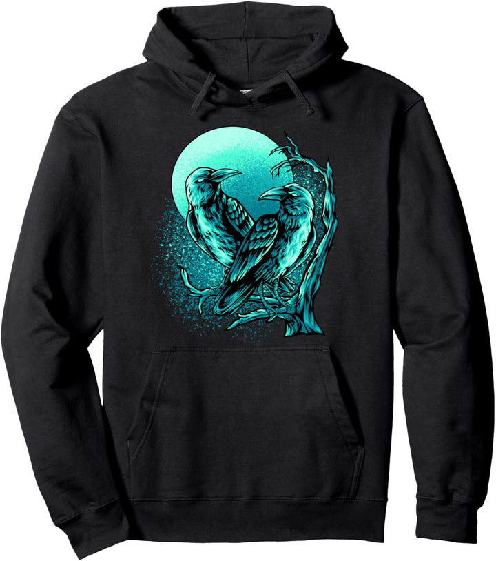 Odins Schwarze Raben Viking Norse Wikinger Pullover Hoodie