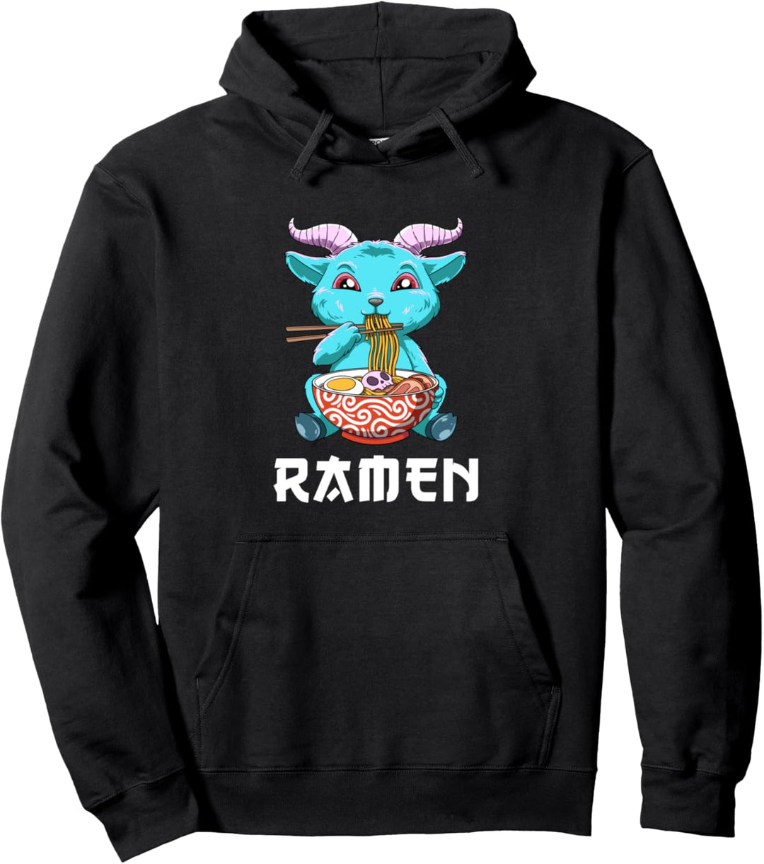 Anime Ramen Baphomet Pullover Hoodie