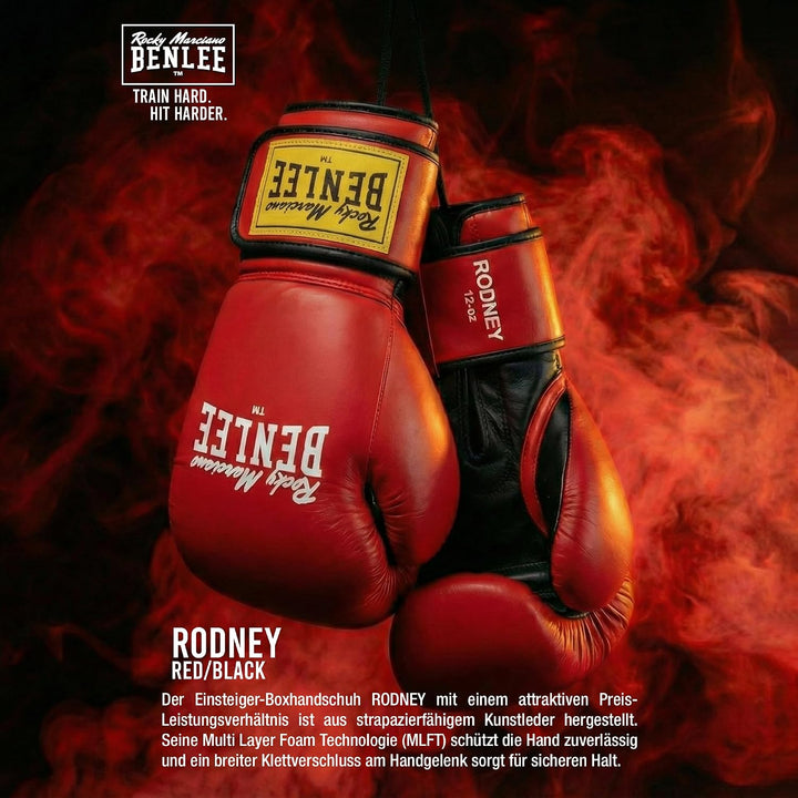 Benlee Rocky Marciano Rodney PVC Boxing Gloves 06 oz Red/Black, 06 oz Red/Black