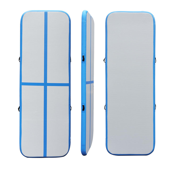 Air Track 300 x 100 x 10 cm, blau/grau mit manueller Pumpe