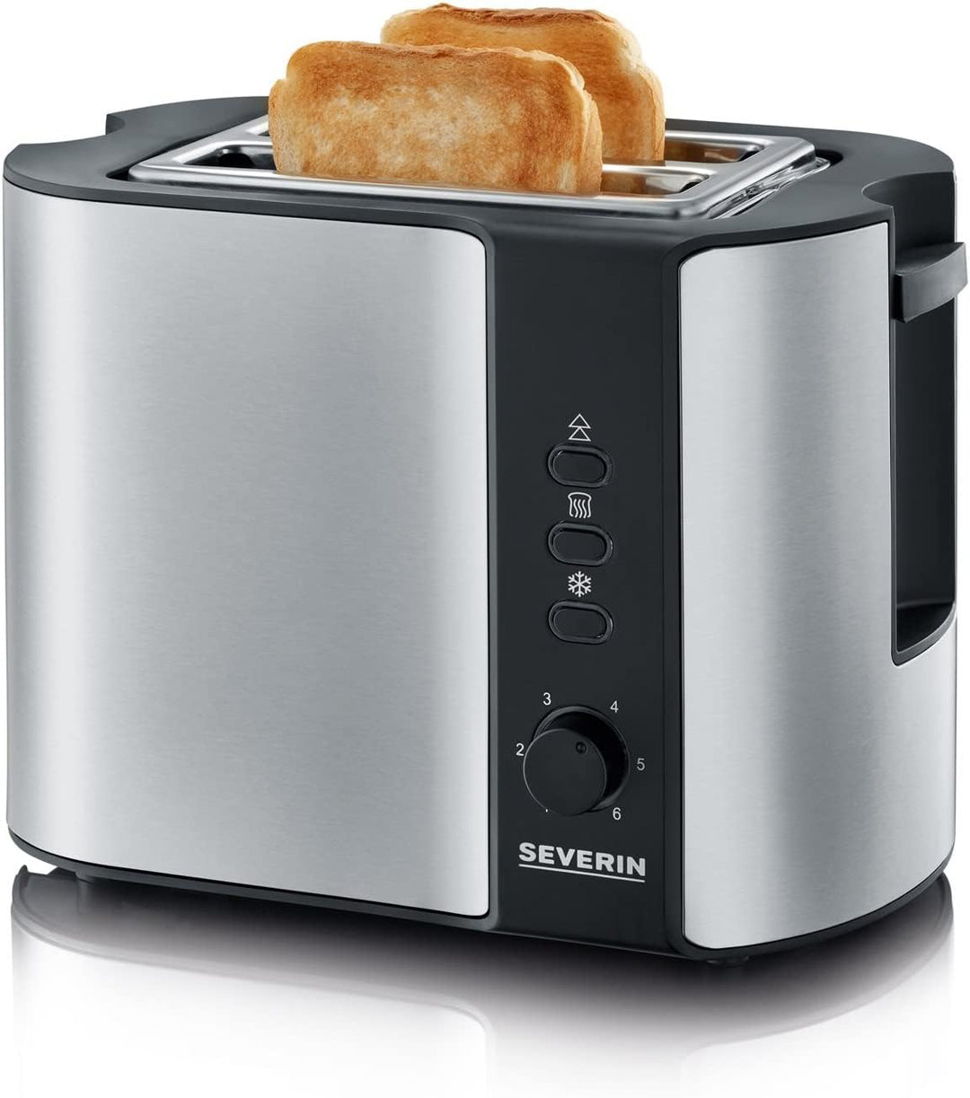 SEVERIN Automatik-Toaster, Toaster mit Brötchenaufsatz, hochwertiger Edelstahl Toaster zum Toasten,