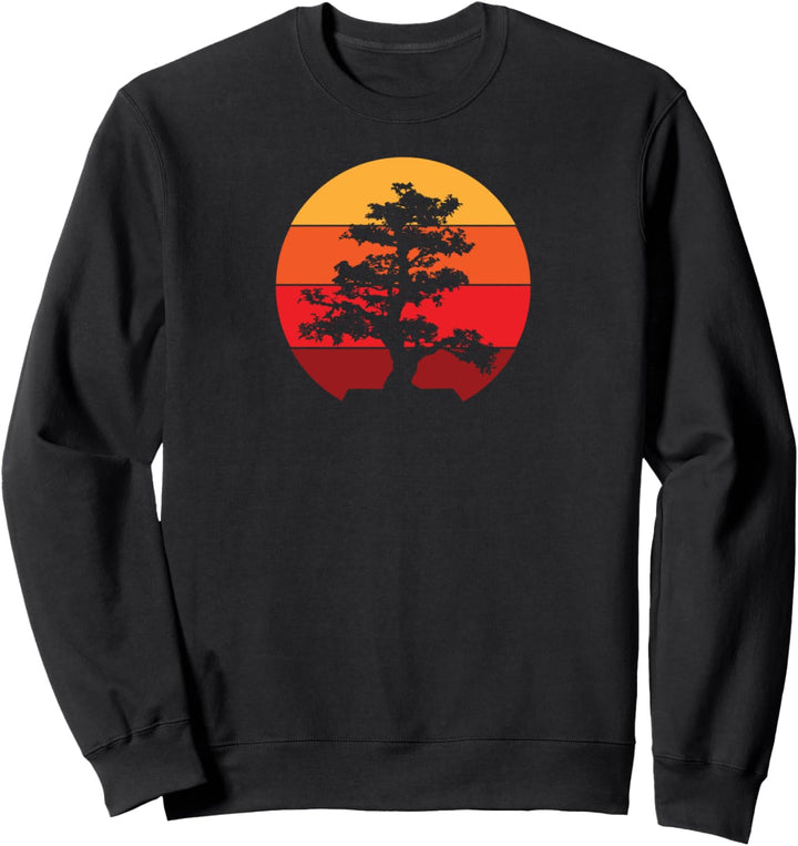 Pacific Ocean Beach Bonsai Baum Sonne Retro Vintage T-Shirt Sweatshirt