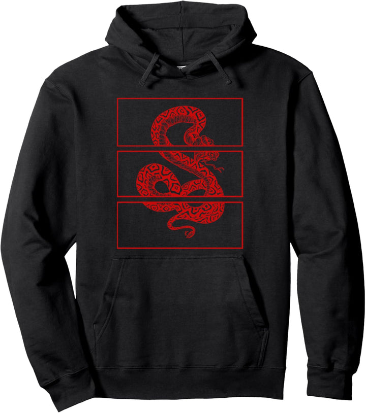 Red Snake Aesthetic Soft Grunge Goth Punk Teen Girls Clothes Pullover Hoodie